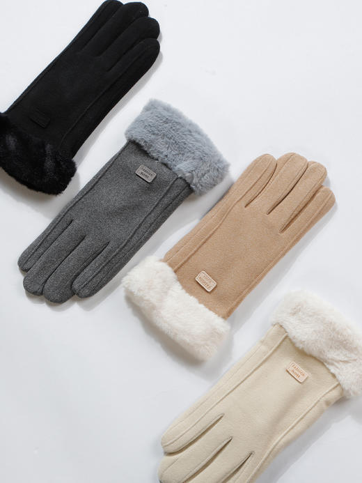 潮流设计36341皮标厚款女五指-纪念日百货门店同款165498855 商品图0