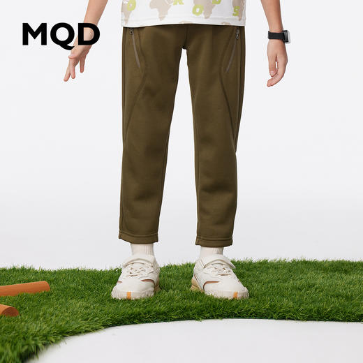 【秒3】【MQD】【专柜同款】童装男童排汗透气运动慢跑裤秋肌理感针织裤新 商品图1