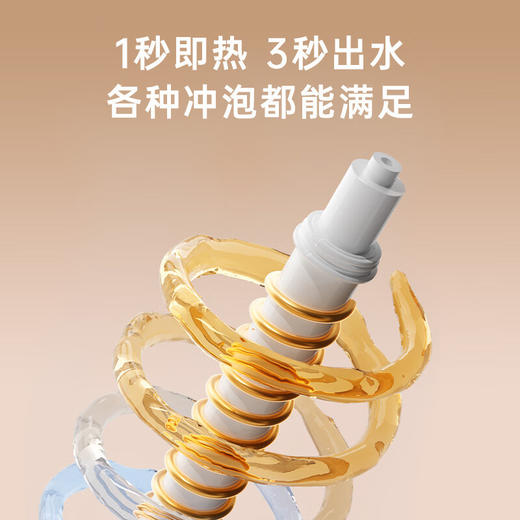 JMEY即热式饮水机 新款家用直饮机 小型桌面台式净饮热水机 饮水器 高配款-米色 矿物质滤芯款 商品图5