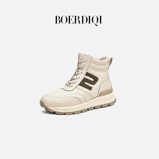 【好物体验专享】波尔谛奇羊毛雪地靴女冬季新款加绒保暖短靴子 商品图0