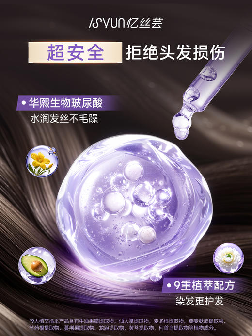 祝绪丹同款【ISYUN忆丝芸一按染 染发摩丝】大牌同源 华熙生物玻尿酸+9大植萃 专利配方 温和舒缓抗过敏 使用简单快捷、一按即染 商品图3