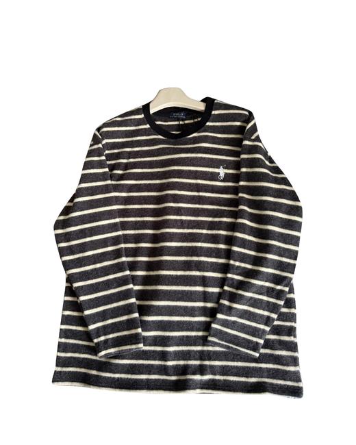 女款刺绣条纹长袖T恤 可配套装hu 商品图0