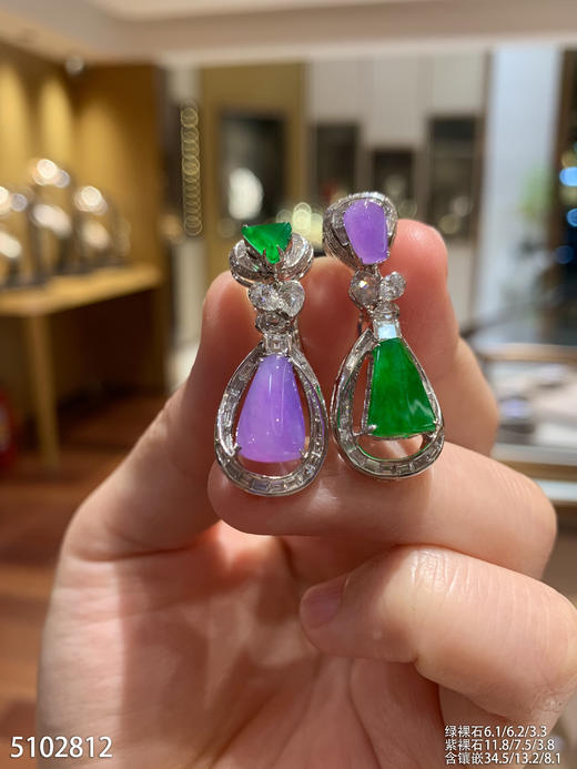 双色耳坠【5102812】具体价格微信咨询 商品图1