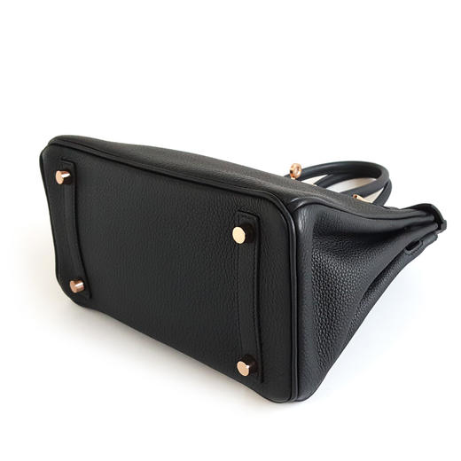【98新】Hermes爱马仕Birkin系列H057208CD89黑金Togo皮Birkin 25铂金包手提包女士 011225TB08 商品图8