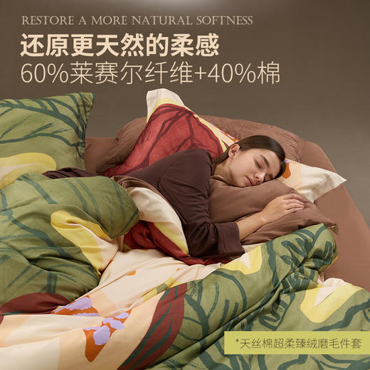 ³ 【匹鲁兄弟品牌JACE天丝棉磨毛件套】莱赛尔天丝+棉 XN03-CRMM-PL 商品图4