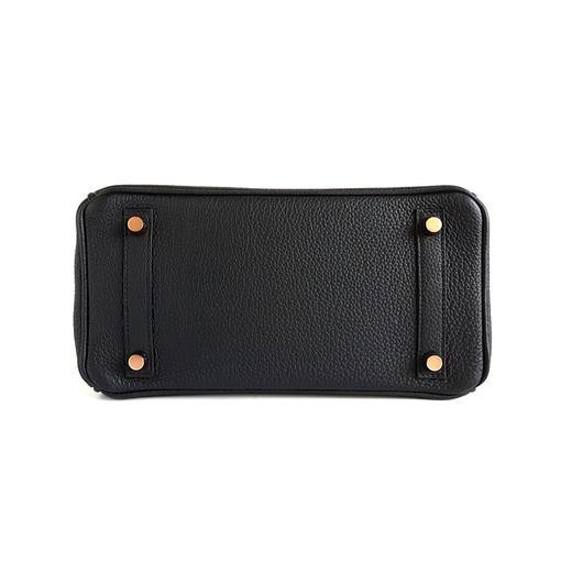【98新】Hermes爱马仕Birkin系列H057208CD89黑金Togo皮Birkin 25铂金包手提包女士 011225TB08 商品图6