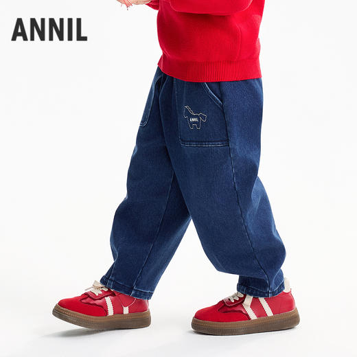 【实体店同款】男童全腰长裤春季新款安奈儿童装XB616007 商品图2