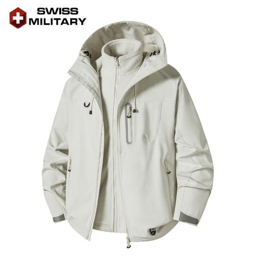 瑞士军工SWISS MILITARY7001户外冲锋衣防风防水登山服三合一冲锋衣7001 商品图0
