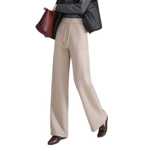 【山羊绒+桑蚕丝+莱赛尔+腈纶，秋冬王炸面料配比】秋冬季羊绒蚕丝休闲直筒裤 商品图4