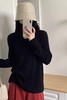 一线成衣堆堆领坑条显瘦进口花纱100%羊毛打底毛衣 商品缩略图6