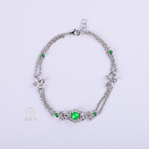 【解语花】翡翠镶钻手链   SL12510039 商品图0