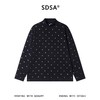 SDSA男士秋冬新款痞帅男装简约撞色满印爱心印花立领长袖T恤百搭 商品缩略图0