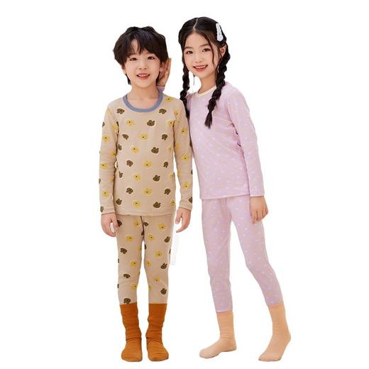 儿童纯棉内衣套装 儿童秋衣秋裤舒适纯棉套装男童家居服女童睡衣 商品图4
