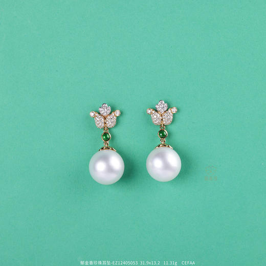 【馥郁】郁金香珍珠耳坠-EZ12405053 商品图0