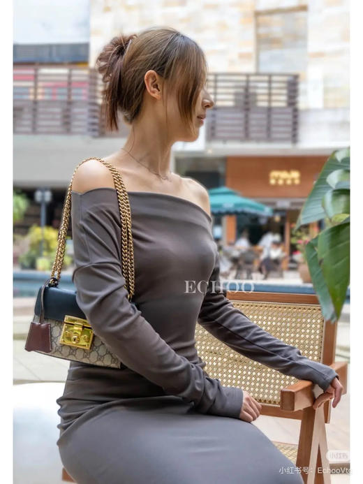 Gucci padlock 老花拼皮 黑色 月光宝盒 小号 链条包 商品图2