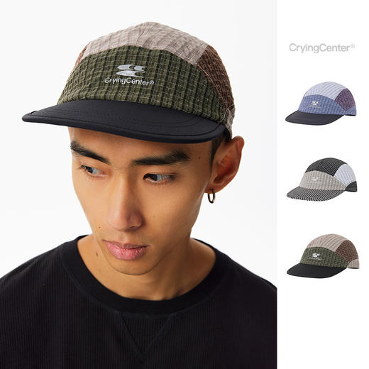 CryingCenter 格纹拼接帽子 哭喊中心 商品图1