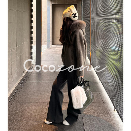 COCO ZONE 刘 一一 “冬时令”绵羊毛混羊驼毛毛呢外套CD2A3163 商品图1