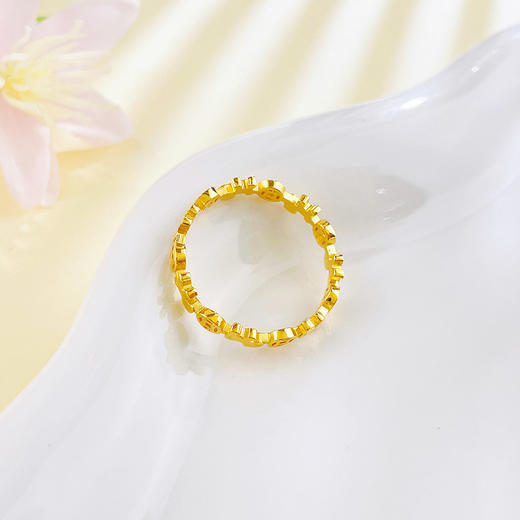 【限时克减150元】足金999 #马年新品 #生肖  #招财纳福  5G黄金亮面实心固口戒指马上有钱金色卡通木马金钱戒圈戒(AN5GQJZ10001),(预售产品下单后不退款不退货不换货不补差价) 商品图2