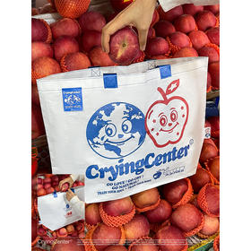 CryingCenter 地球派对单肩手提大容量购物袋环保编织袋 哭喊中心