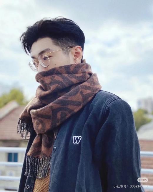 巴宝莉 双面格纹拼TB围巾（DSX） 商品图4