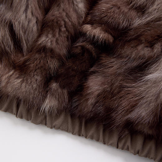 ROMISTUDIO"气质老钱"紫水貂挺括舒适高端皮草外套 RWCWW05192 商品图7