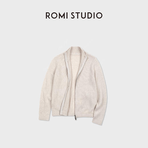 ROMI STUDIO“云朵裹肤”婴驼羊毛混纺奢配老钱立领外套 RWDSWY1669 商品图1