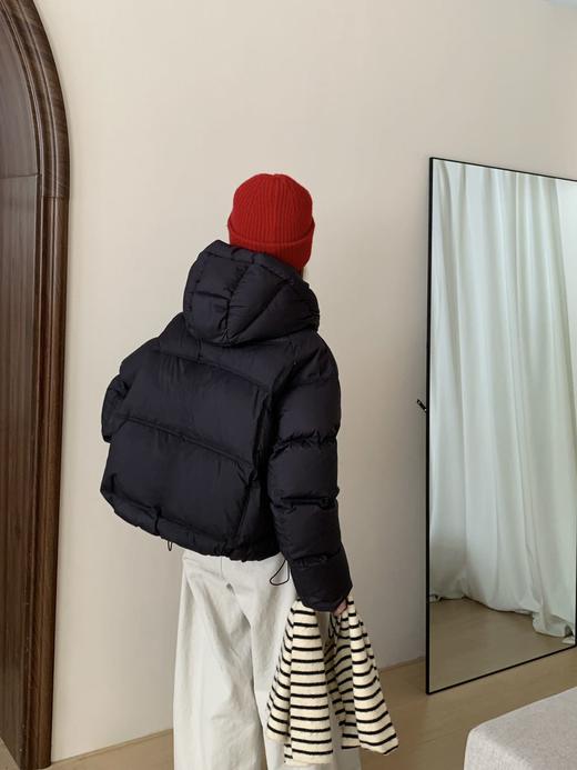 【YW】无忧购泡芙50绒羽绒服女短款连帽宽松面包服白鸭绒保暖外套8537（截单后3-5天发货） 商品图5