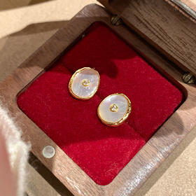 【微信专享款】ARSIS｜纯真年代系列 纽扣耳钉