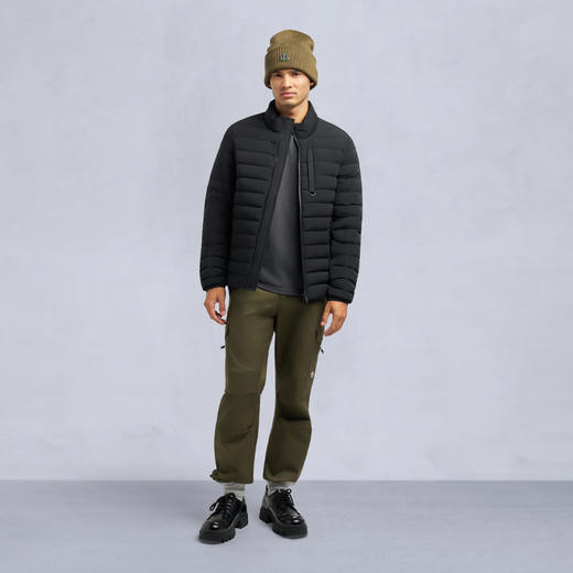 MOOSE KNUCKLES 男士金属驼鹿指节徽标绗缝羽绒服 黑色 M35MJ127 292 商品图5