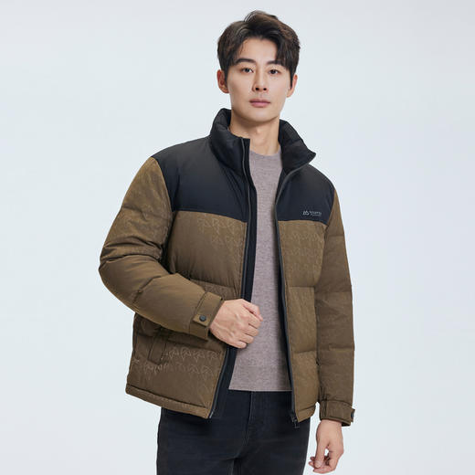 【门店同款&鸭绒】圣得西2025年冬季男士时尚印花立领羽绒服外套 商品图5
