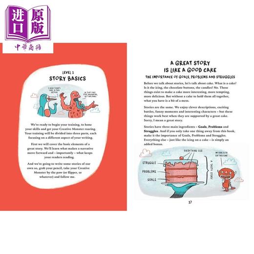 【中商原版】释放你的创意怪兽 儿童写作指南 Unleash Your Creative Monster A Children's Guide to Writing 英文原版 童书 商品图1
