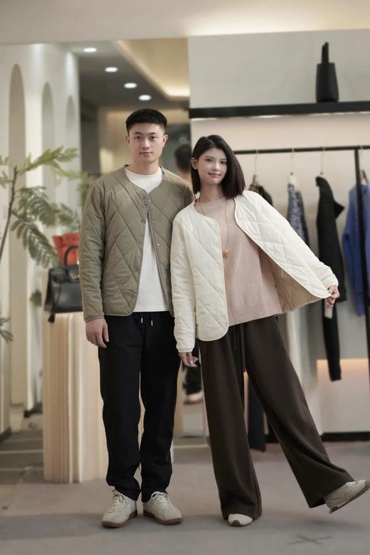 【100%绵羊毛夹层+气绒锁温】菱形格气绒羊毛加绒加厚蓄热三防外套（ ME4510/ME4511） 商品图6