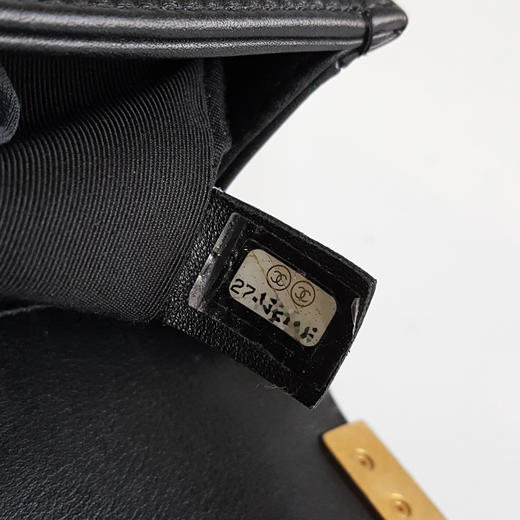 【95新】CHANEL香奈儿LEBOY系列A67085 Y09939 94305小号黑金牛皮Leboy链条包单肩包女士 101225NJS11 商品图8