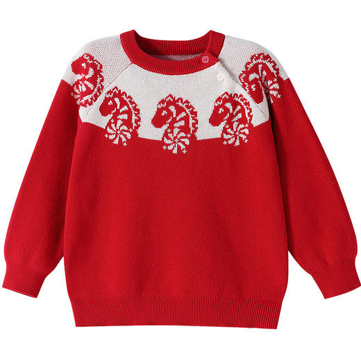 【实体店同款】男童圆领棉线衫春季新款安奈儿童装XB614012 商品图6