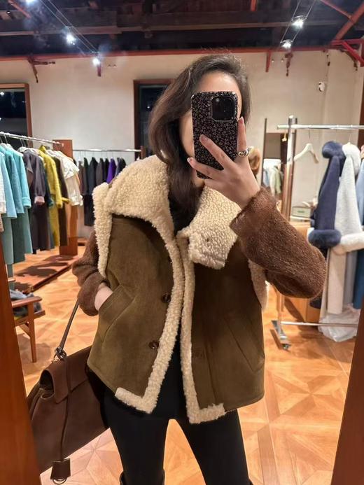 PIANAI冷小姐# 羊羔毛高领马甲上衣 商品图0