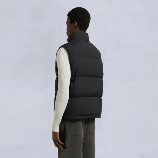 MOOSE KNUCKLES 男士金属驼鹿指节徽标绗缝羽绒马甲 黑色 M35MV450 292 商品图5