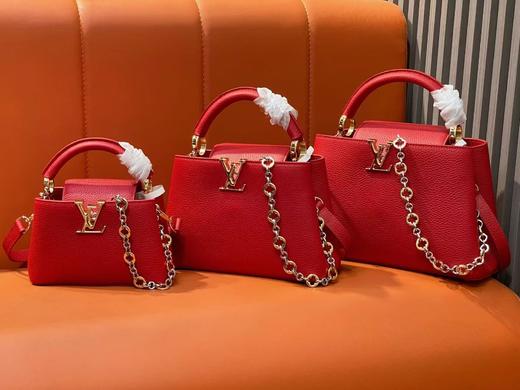 驴家 红色 链条全皮cap那英款 CAPUCINES 手袋（JPH） 商品图0