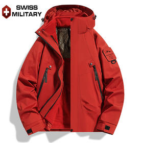 瑞士军工SWISS MILITARY男女款秋冬季2025新款防风防水户外石墨烯抓绒内胆三合一冲锋衣2518S