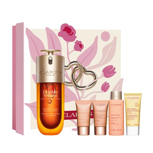 3666057427053 娇韵诗CLARINS 双萃精华液抗皱紧致淡纹抗老修护肌肤面部精华保湿【品相较好，小样齐全，有礼盒】 商品图0