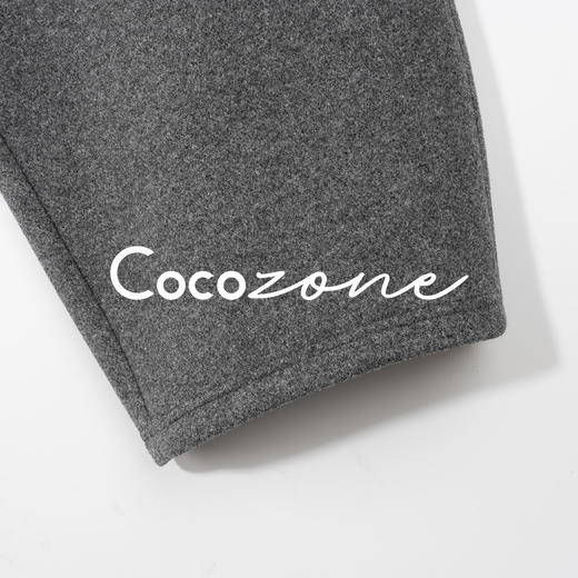 COCO ZONE 刘 一一 “口袋卫裤”绵羊毛混纺抽绳休闲裤CD2A2974 商品图3
