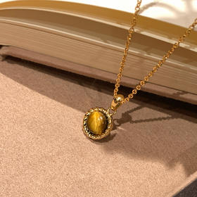 【微信专享款】ARSIS｜秘密花园系列 虎眼纳财麻花吊坠项链