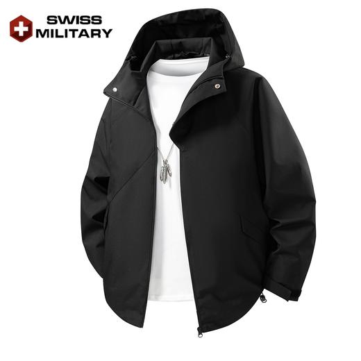 瑞士军工SWISS MILITARY 户外防风防水宽松百搭休闲冲锋衣外套 7988 商品图1