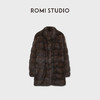 ROMISTUDIO俄罗斯进口稀有紫貂横排中长貂毛皮外套 RWCWWG7024 商品缩略图0
