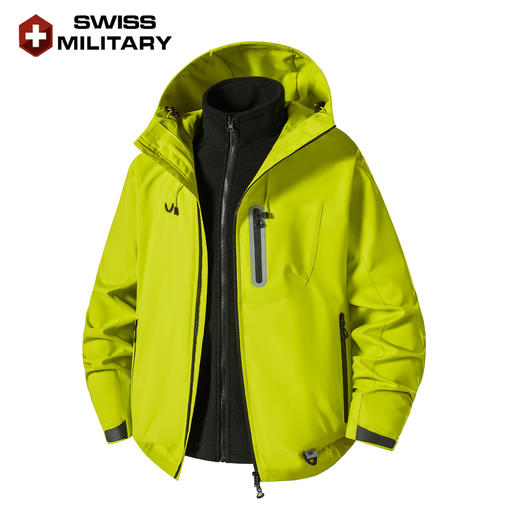 瑞士军工SWISS MILITARY7001户外冲锋衣防风防水登山服三合一冲锋衣7001 商品图11