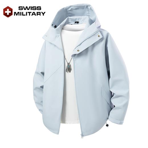 瑞士军工SWISS MILITARY 户外防风防水宽松百搭休闲冲锋衣外套 7988 商品图5