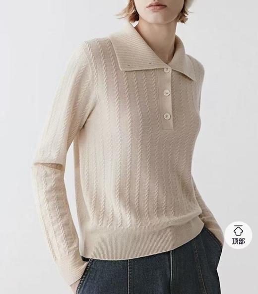 高品质！100绵羊毛翻领设计针织衫！ 商品图3