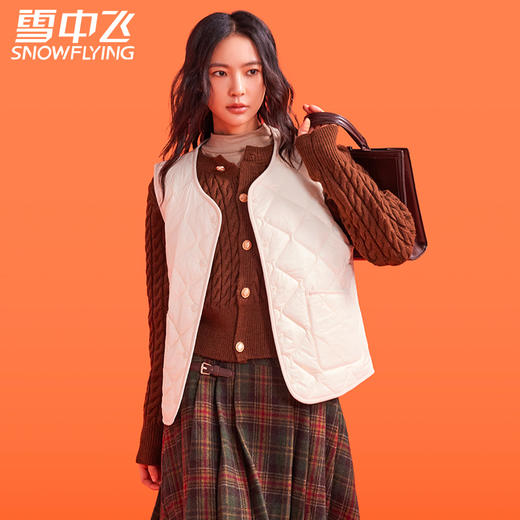 雪中飞三防绗缝轻暖羊毛马夹 7603/8603 商品图2