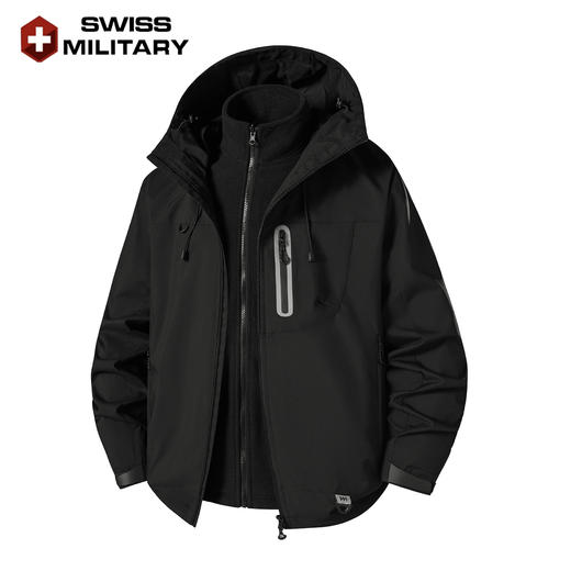 瑞士军工SWISS MILITARY7001户外冲锋衣防风防水登山服三合一冲锋衣7001 商品图2