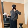 韩订方扣针织上衣24支绵羊毛兔毛羊绒立领开衫毛衣 商品缩略图11