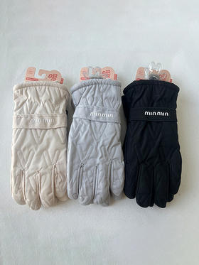 时尚保暖防护滑雪女五指手套纪念日百货门店同款159213358